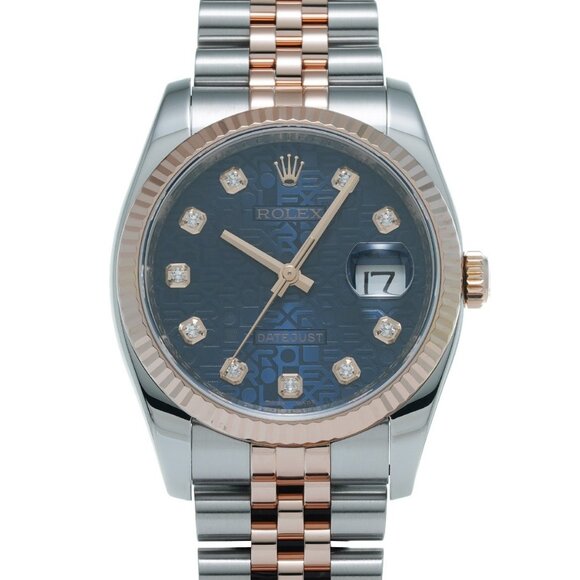 ROLEX Datejust 10P Diamond 116231G V series (manufactured around 2009) Blue ... - Picture 1 of 6